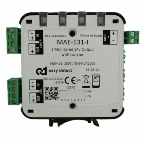 Módulo analógico aislado de control de 1 salida 24V