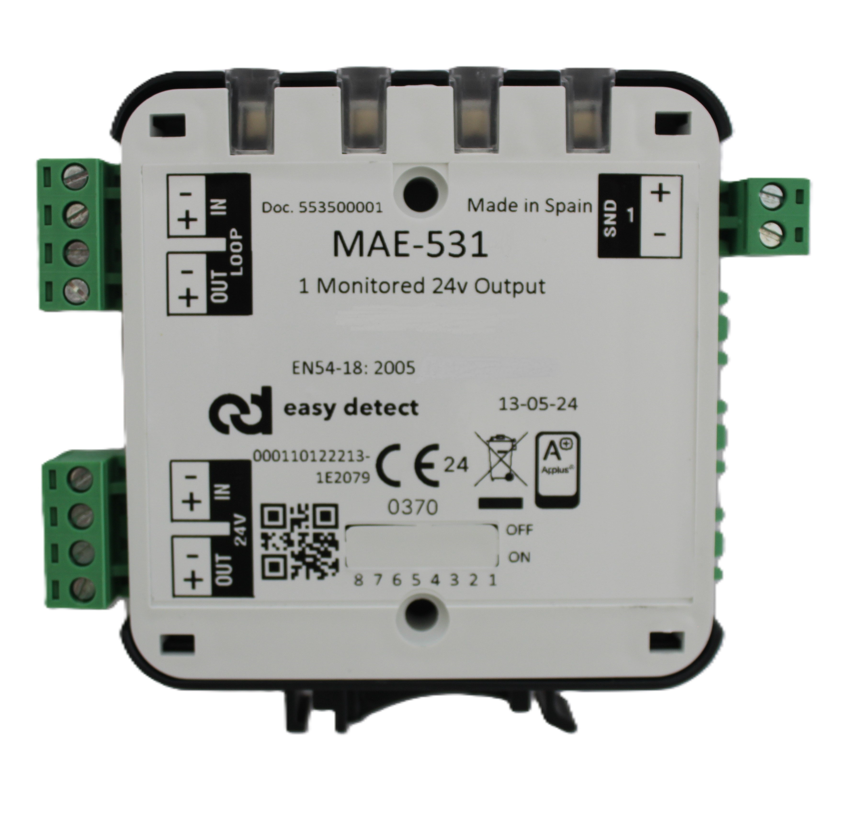 Módulo analógico de control de 1 salida 24V