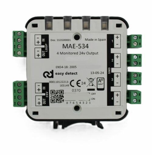 Módulo analógico de control de 4 salidas 24V