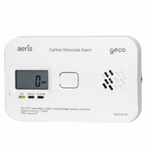 Detecto de monóxido de carbono autónomo alimentado 2 baterias AA LR6 1.5v