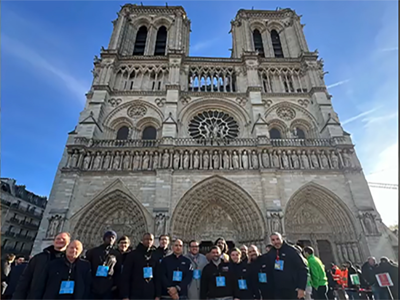 EL Grupo Aguilera orgulloso de RÉSEAU DEF, PCI de la Catedral de Notre Dame y su gran patrimonio.