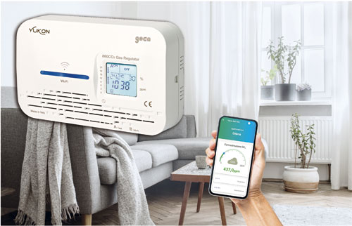 Detector doméstico de dióxido de carbono AE/GI-YUCO2
